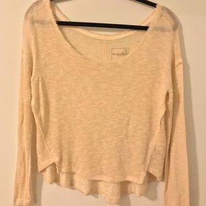 Loose scoop neck long sleeve